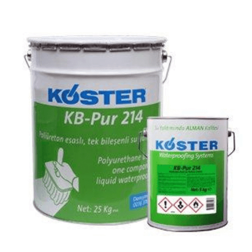 KÖSTER KB-Pur 214 / 25 KG Poliüretan Esaslı, Tek Bileşenli Su Yalıtımı